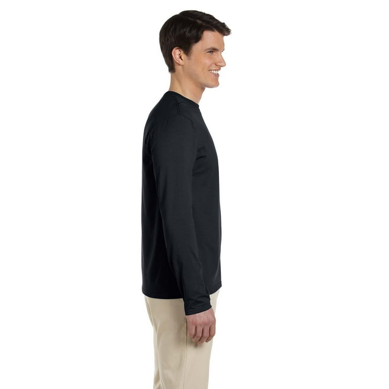 Style # G644 - Original Label XL - Gildan Adult Softstyle 45 Oz Long-Sleeve T-Shirt Charcoal Style # G644 - Original Label XL - Gildan Adult Softstyle 45 Oz Long-Sleeve T-Shirt Charcoal